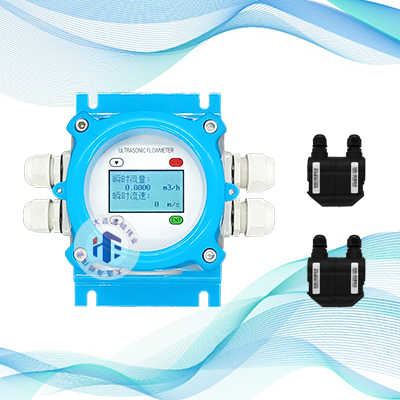 双声道电池供电IP68型超声波流量计外夹式
