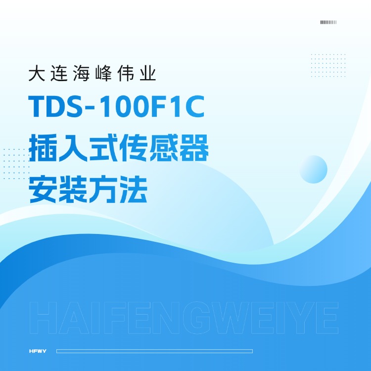 大连海峰TDS-100F1C插入式传感器安装方法