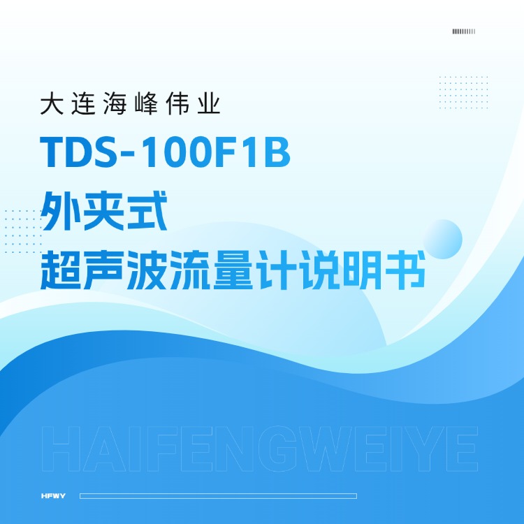 大连海峰伟业TDS-100F1B外夹式超声波流量计说明书