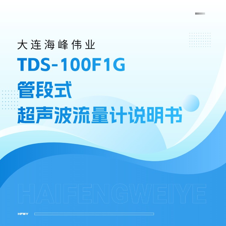 大连海峰伟业TDS-100F1G管段式超声波流量计说明书